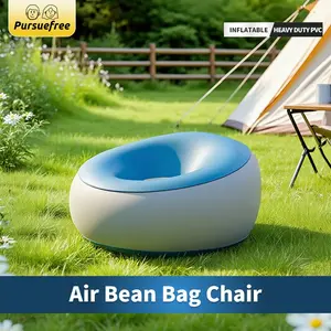 Pursuefree Inflatable Sofa Outdoor Camping Indoor Single Person Foldable Easy Portable Inflatable Sofa, Comfortable & Durable Design, Inflatable Couch