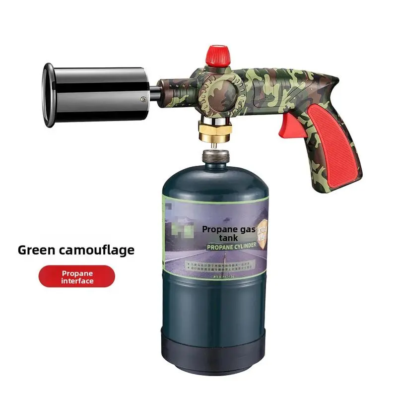 Green Camouflage Propane Tank Interface