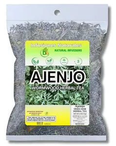 Ajenjo Herbal Tea – 4 oz (113g) – 100% Natural Mexican Herb – Wildcrafted Wormwood – Vegan, Non-GMO – Loose Leaf Herbal Infusion – Te by BexpertsUSA