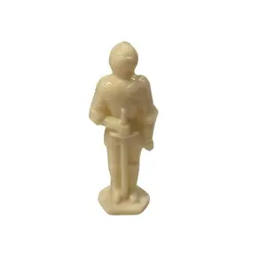 Yule White knight candle