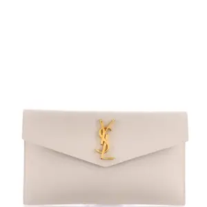 Pre-owned Yves Saint Laurent Leather Clutches & Wristlets Saint Laurent Uptown Pouch by Rebag