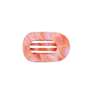 Just Keep Swimming Small Flat Round Hair Clip