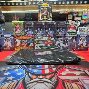 Break 481. PYT Football. (12) box +. Break Time Memorabilia Autographed Jersey. (4) Topps Signature Blasters. Phoenix mega. Prizm Mega. Mosaic Mega. Select blaster. Prizm blaster. (2) Mosaic hangers. Pulse encased serial numbered autographed card.