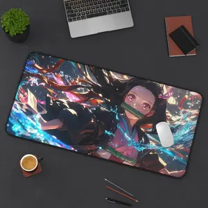 Nezuko, Demon Slayer, Cute Anime Character Desk Mat, Gaming Mouse Pad, Office Decor, Home Office Accessories, Unique Desk Decoration