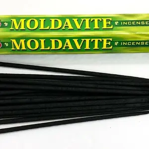 Hem Hexagon Moldavite Incense Sticks