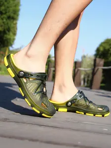 Men's Summer Two-In-One Thick Sole Loafers, Outdoor Anti-Slip Breathable Beach Sandals, Walking Shoes, Casual Comfort for Garden Work and Daily Wear, Footwear