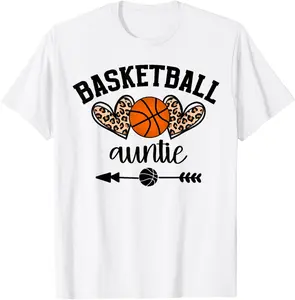 Basketball Auntie Womens Basketball Aunt Game Day Senior T-Shirt