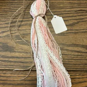 Pink and lace bible tassels