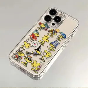 W-Woodstock Cartoon Phone Case For iPhone 17 Pro Max Air X XR XSMax 7 8 Plus 16e 15 14 13 Mini 12 11 Cute Soft Phone Back Cover