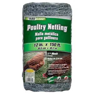 Mat 12in. X 150 1in. Mesh Poultry Netting