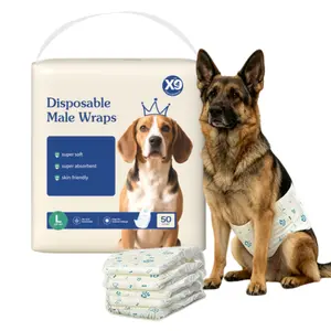 X9 Male Pet Diapers, Ultra Absorbent Nappies, Liquid Absorbing Nappies, Leak-Proof Belly Wraps with Wetness Indicator, Rapid-Dry Gel Technology, XS-Large Sizes for Excitable Urination & Incontinence, Ideal for Pet Lovers