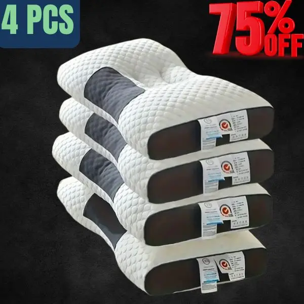 Trtl Knitted Massage Neck Pillow –Ergonomic Contour Support, High-Quality Non-Collapse Core, Soft & Adjustable for Sleep, Office & Home Use