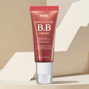 Perfect Cover BB Cream(Naturai Beige), Tinted Moisturizer with SPF - Color Corrector & Skin Tint, Skin Care Foundation Makeup 42 PA +++ 1.69 Fl Oz