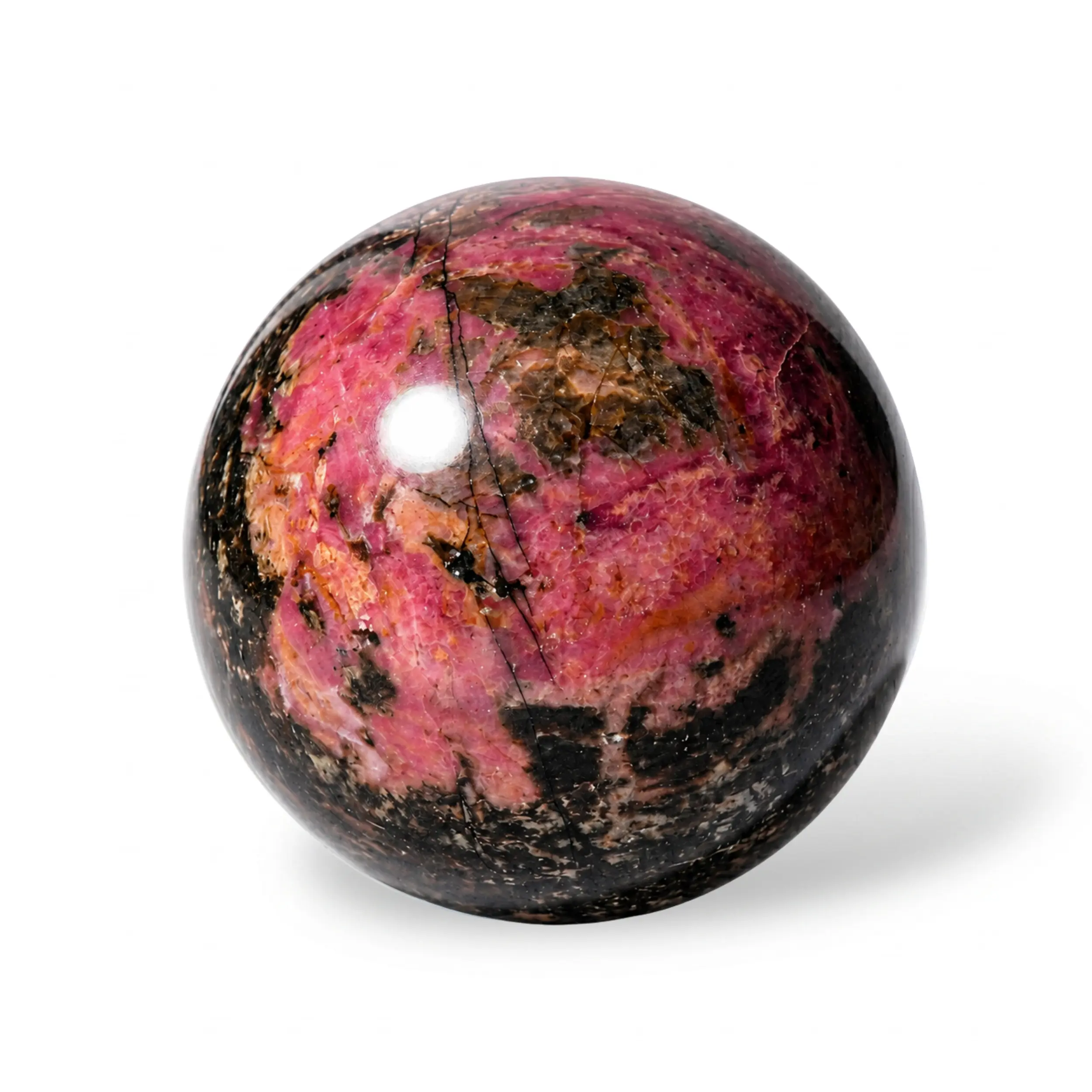 Rhodolite Large Sphere