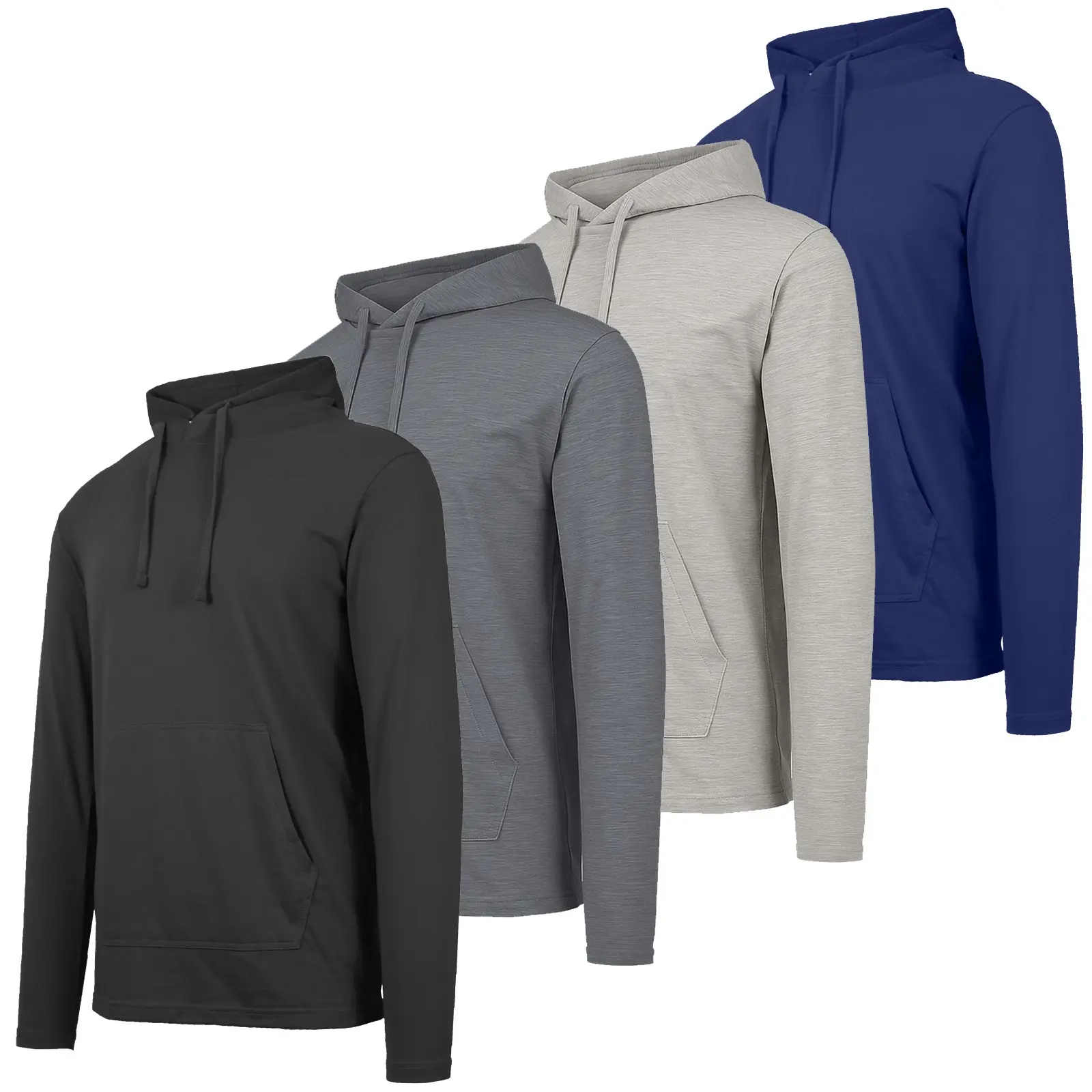 Men's Lightweight Casual Pullover Drawstring Hoodie With Pocket Men's Lightweight Casual Pullover Drawstring Hoodie With Pocket