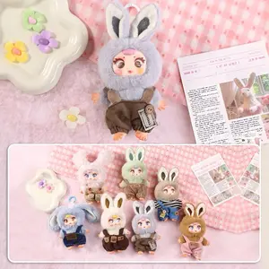 MM Milk Candy Transformable Fashion Series Box - Cute Doll, Figurine & Keychain! Soft Fluffy Texture, Adorable Bunny Design. Perfect as Gift for Kids/Adults, Home Decor or Bag Charm