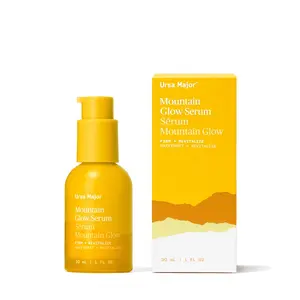 Ursa Major Mountain Glow Golden Serum - Radiant Rejuvenating Formula with Vitamins B C & E for Skin Repair & Glow - 1 Fl Oz