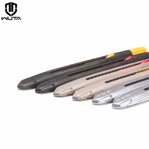 WUTA PRO Craft Knife - Carbon Steel Snap-Off Blades! 9-Segment Angle Lock, Zero Shake for Leather/Paper - Heavy-Duty Zinc Alloy Body