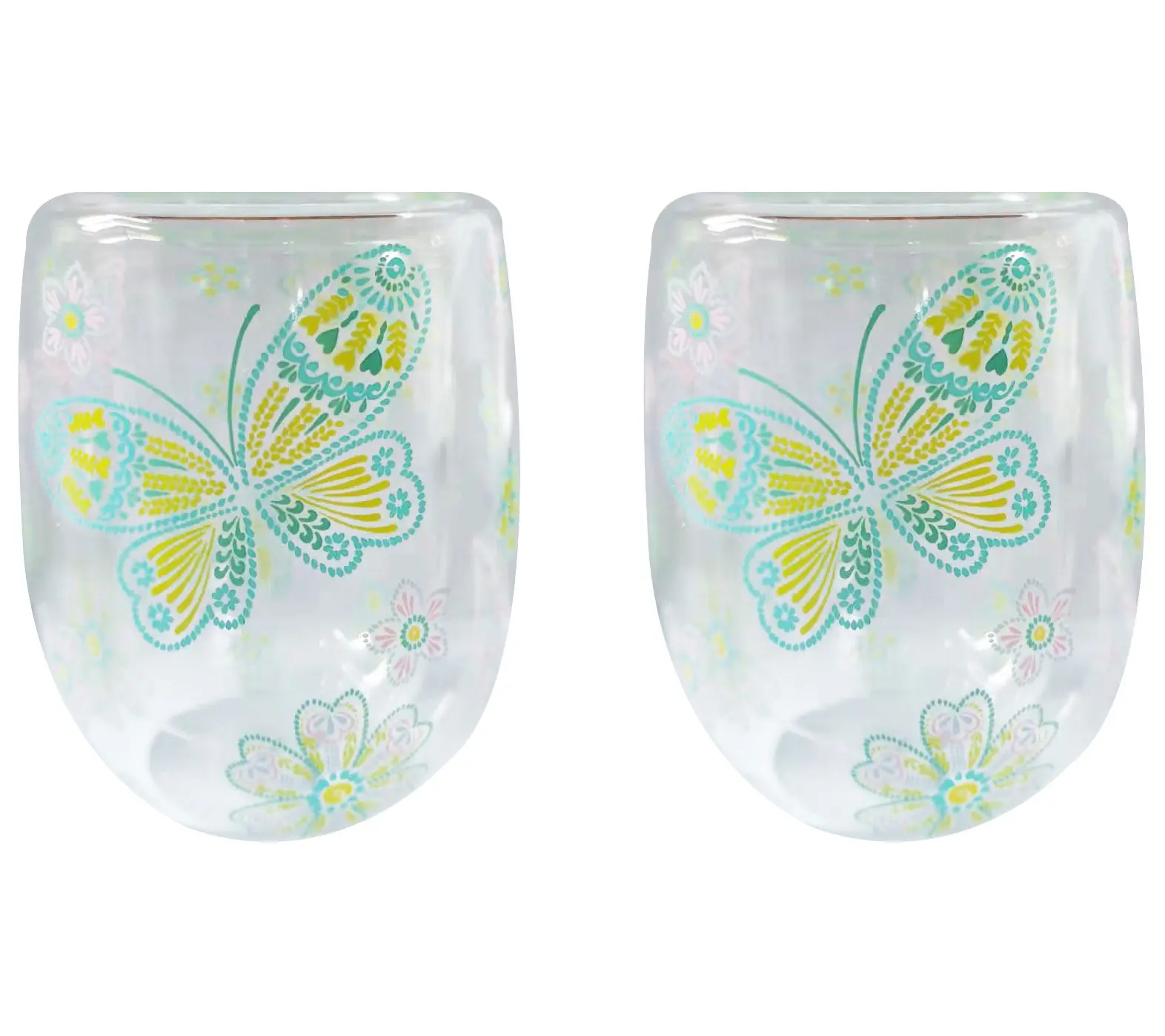 Temp-tations Set of 2 Double Wall Glasses Temp-tations Set of 2 Double Wall Glasses