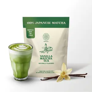 Harmony Matcha Vanilla – Premium Shade-Grown Japanese Matcha, Sweetened with Organic Sugar, 20 Servings
