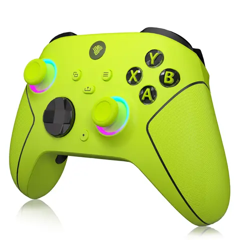 YUYIU Wireless Turbo Controller for XboxSeries X|S, XboxOne & PC – Hall Effect Joysticks, Turbo & Macro Programming, Dual Switch Triggers, Dual Vibration, 7 RGB Lights, 3.5mm Audio, 1000mAh Battery