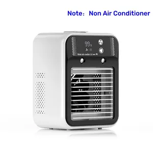 New Cold Fan with Two Speeds, Dual Mist Modes, 500ML Water Tank, 3000mah Battery Capacity, Ideal for Bedroom & Office Use