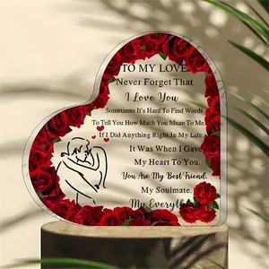 MUNBYN Valentine's Day Gift — To My Love Acrylic Puzzle Message, Romantic Gift for Him or Her, Perfect for Anniversary, Birthday, Wedding, Husband or Wife
