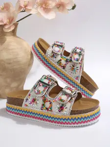 Women's Fashion Sandals, PU Material & Soft Wood Sole, Height Increase 4-6cm, Ideal for Beach Vacations/daily Wear