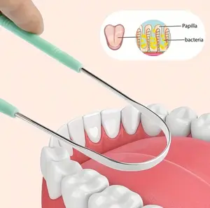 1 Piece Adult U-Shaped Tongue Scraper, 1 Stainless Steel Tongue Scraper, Reducing Bad Breath, Men's And Women's Hygiene Products, Oral Care Tools,