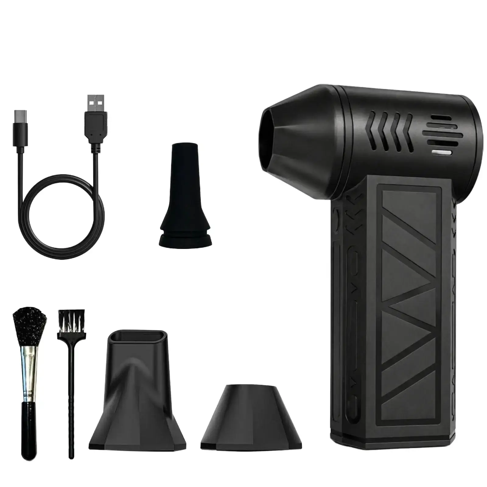 Electric Air Duster Cordless Mini Jet snow Blower Portable Turbo Fan with LED