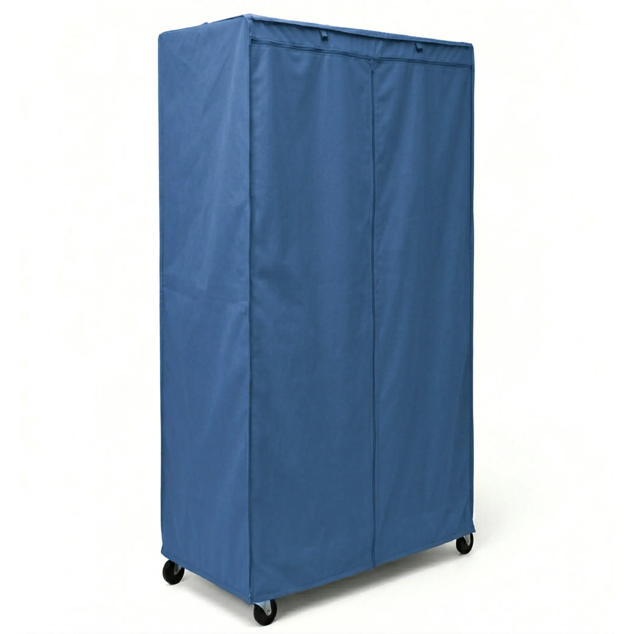 Storage Shelving Unit Cover, fits racks 36"W x 18"D x 72"H in Dusty Blue portable shoe cabinet cover organizer  storage