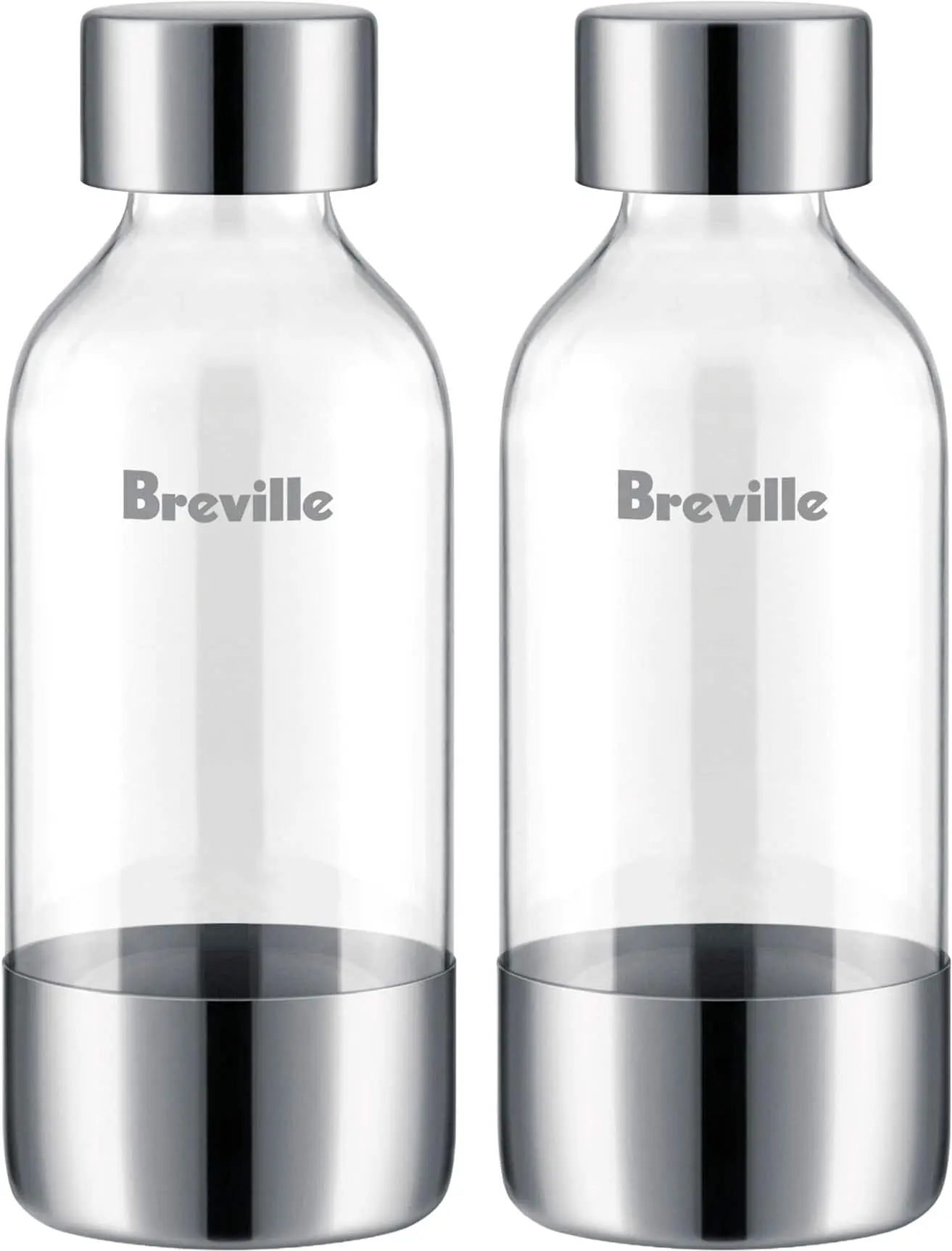 Breville - the InFizz Bottles 0.6L - 2 Pack - Clear
