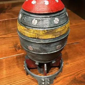 Nclear BOM Storage Box, Nclear Bom Desktop Decoration, 3D Openable Resin Rocket Sculpture, Mini Nuclear Bom Statue Model, Mini Storage Box Decoration