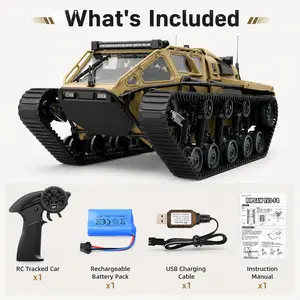 C8812 Ripsaw EV3-F4 2.4GHz RC Tracked Vehicle, All-Terrain Off-Road Crawler with LED Lights, 360° Rotation, Openable Doors, Perfect Birthday & Children's Day Gift for Kids