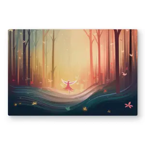MWW C1MP2030F3VIPN 20 x 30 in. Enchanted - Yellow Metal Print Wall Art for Stylish Home Decor