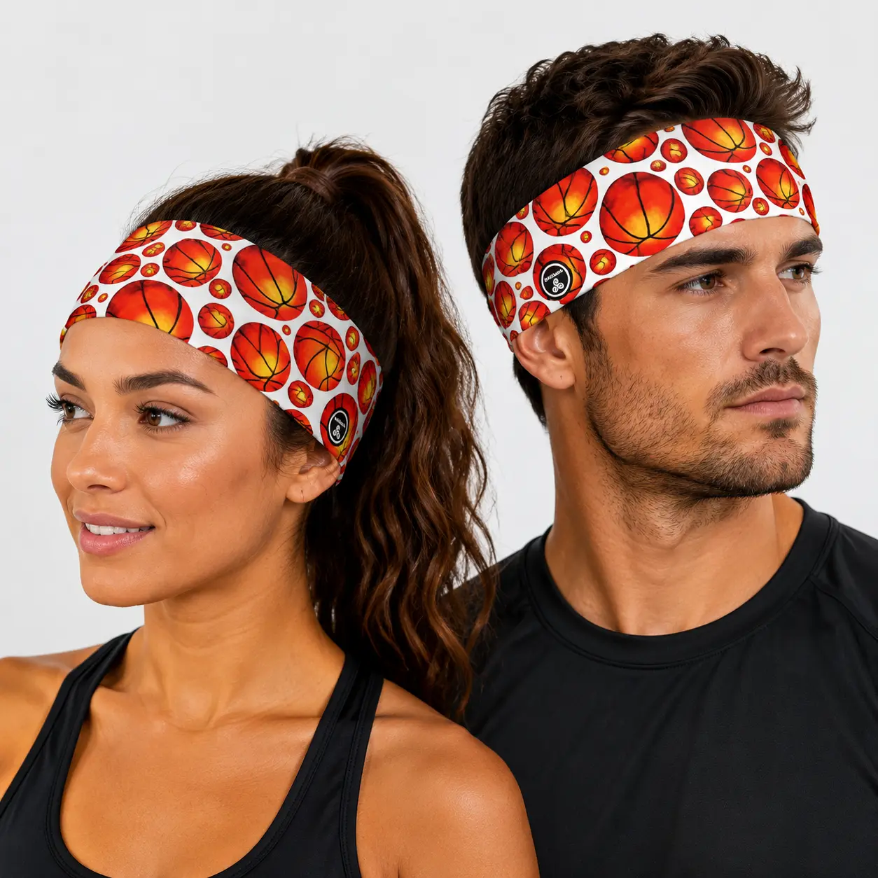 RAVEbandz The Pro Basketball Wide No Slip Headband, Elastic Sports Headband for Basketball, Running, Workout, Gym & Daily Wear, Sweat Wicking Athletic Hair Band
