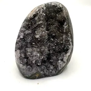 Black Galaxy Amethyst Crystal Geode