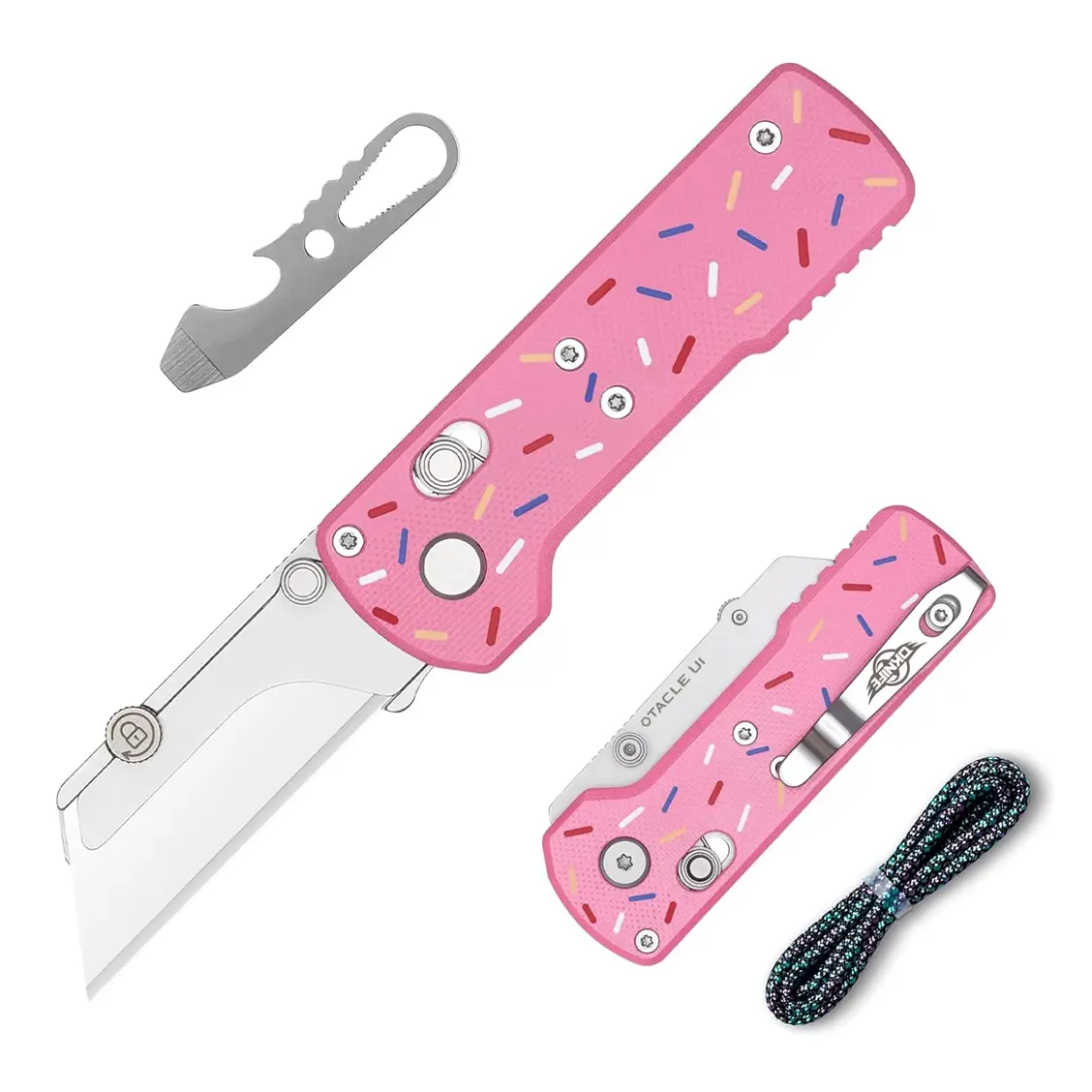 OKNIFE U1 Folding Utility Knife, Portable Hand Tools, Defense Kits, Retractable Blades, FallFreshness