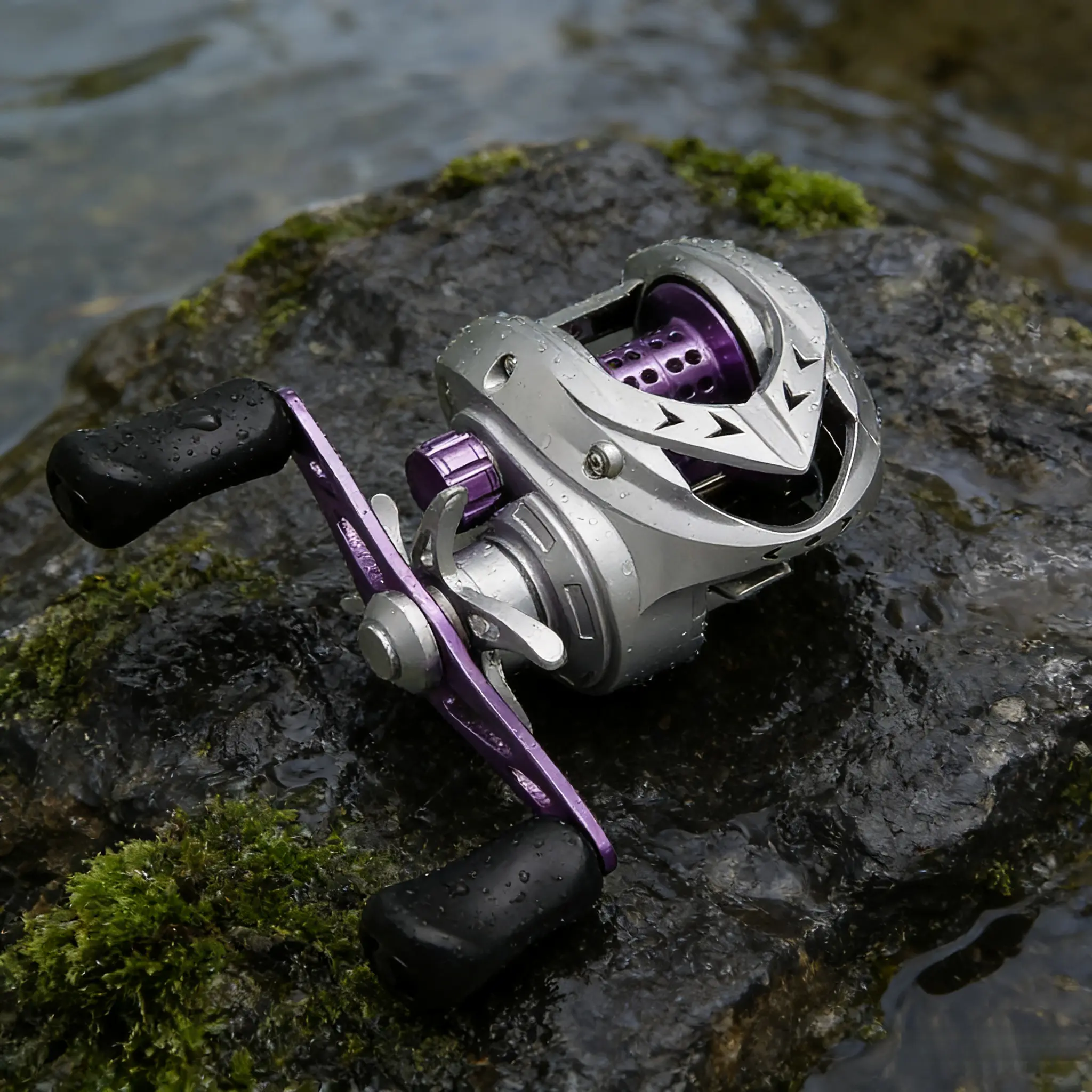 Heavy-Duty Magnetic Fishing Reel - 220g Lightweight Saltwater Casting Reel with Magnetic Brake, Aluminum Spool, 7.2:1 Fast Retrieve Gear Ratio, 18+1 Bearings, 10kg Max Drag for Saltwater & Freshwater Long Casting, Saltwater Casting Reels, Aluminium