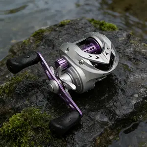 [W] Heavy-Duty Magnetic Fishing Reel with Quick Retrieval System - Fast 7.2:1 Gear Ratio, Aluminum Spool, Smooth Long Casting & Drag Alarm - for Freshwater/Saltwater Fishing