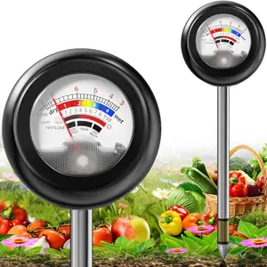 4-in-1 Soil Tester,  Free   Meter with PH//Light Test/Fertilizer, Soil PH Meter for Garden, Lawn, Potted , Farm (90? Rotation)
