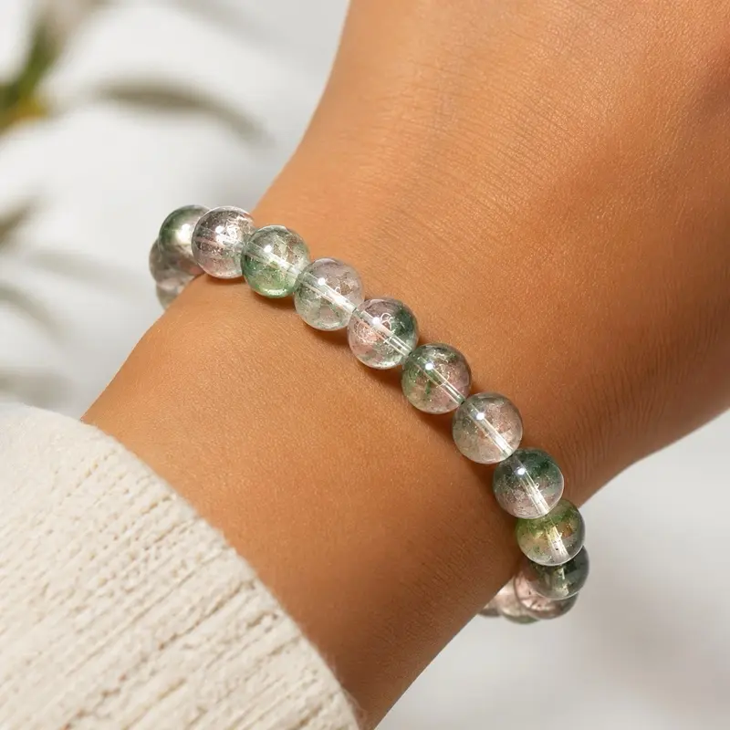 Azurite blue quartz bracelet