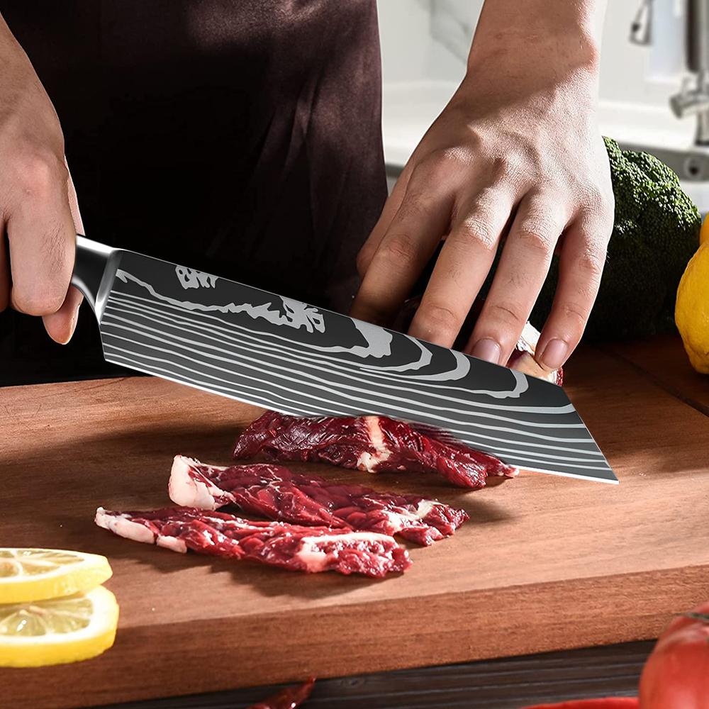 8 inch Kitchen knife High Carbon Steel Hand Forged Chef Knife Sharp Meat Vegetable Chopper Professional Kitchen Cooking Knife