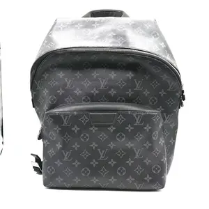 Pre-owned Louis Vuitton Leather Backpacks Monogram Eclipse Discovery Backpack PM