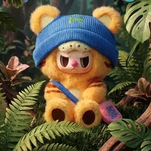 【OK】-Rebel Bear Sweet Zoo Mystery Boxes Bag Pendant Bunny Plush Dolls Soft Collectibles Hidden Style 1 Hidden Probability:1/72