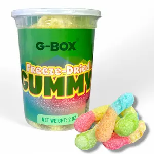 G-BOX Freeze-Dried Gummies Candy 2 OZ, Freeze Dried Candy, Sweet Sour Gummies, Gummy Candies, Freeze Dried Fruit Slices Candy, TikTok Trend Items, Delightful Crunchy Fruity, Made in US