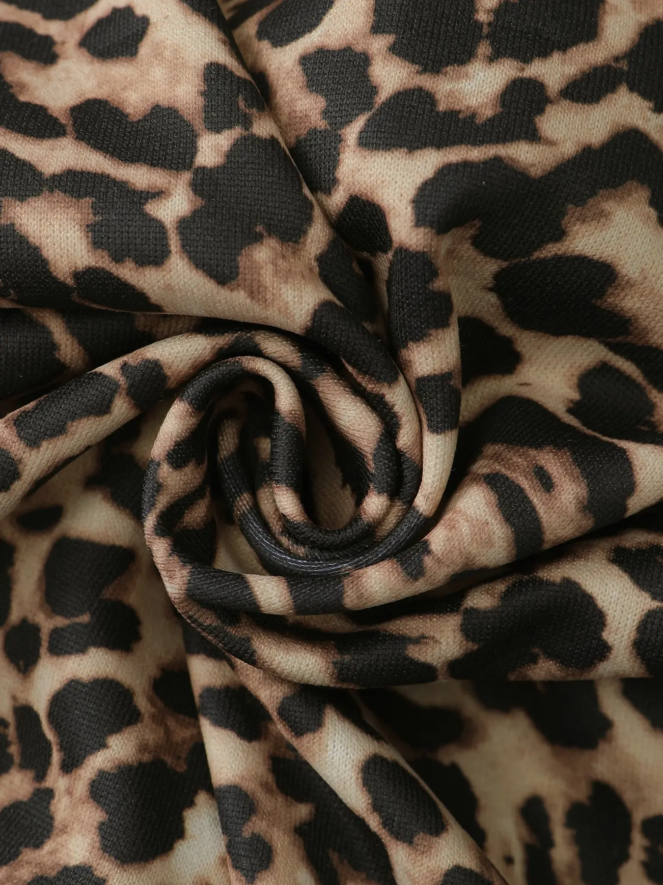 Women's Leopard Print Zip Hoodie, Y2K Vintage Style, Slim Fit Long
