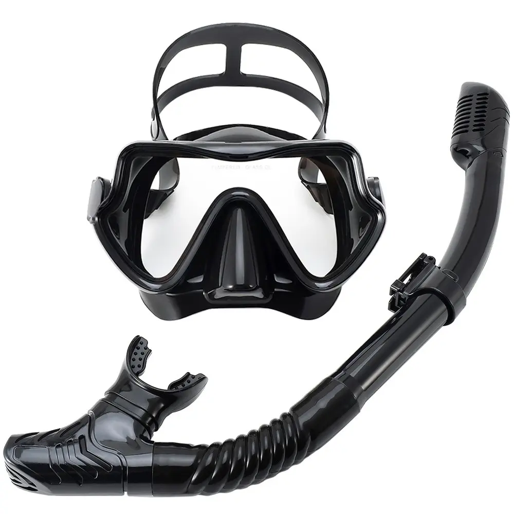1 Set Adult Snorkeling Mask, Adjustable Full View Diving Mask, Professional Snorkeling Training Equipment, Snorkeling Gear