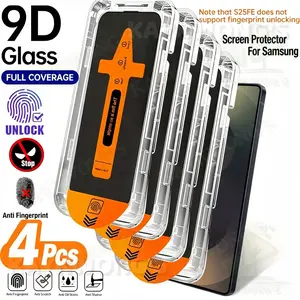KAYKWONG'S 4-Pack Privacy Tempered Glass Film, Screen Protector for Samsung Galaxy S22 5G, S22+ 5G, S23, S23+, S24, S24 Plus, S24 Ultra, S25, S25 Plus, 9h Hardness, Easy Installation