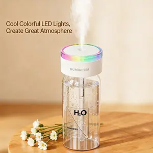 Portable Wireless Humidifier USB Rechargeable 2 Mist Modes Night Light Silent Desktop Car Humidifier